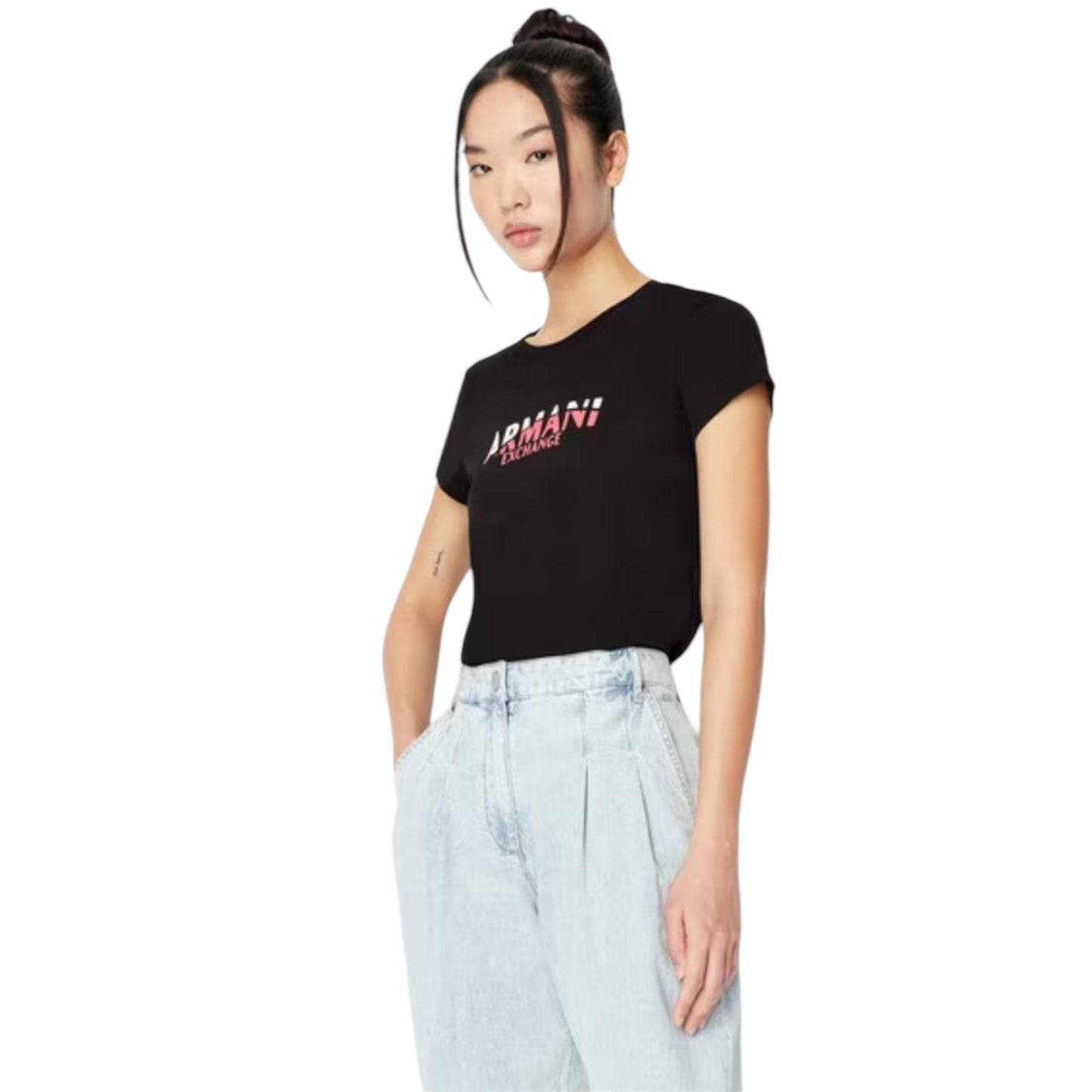 Armani Exchange slim fit rounded neck