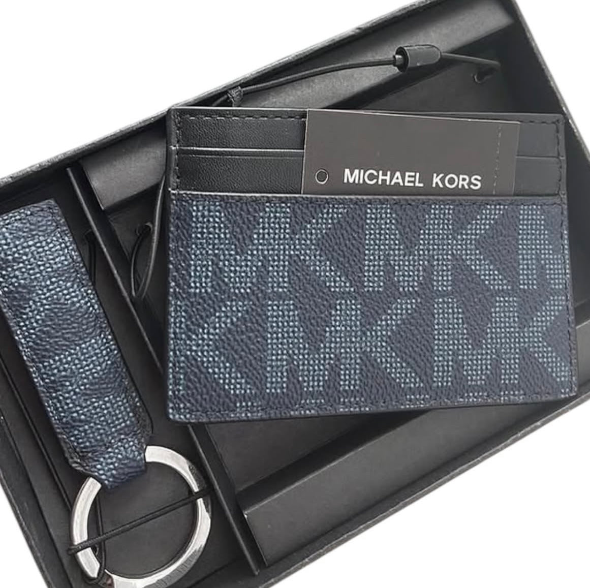 MK Monogram Card Case With Key Chain