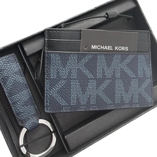 MK Monogram Card Case With Key Chain