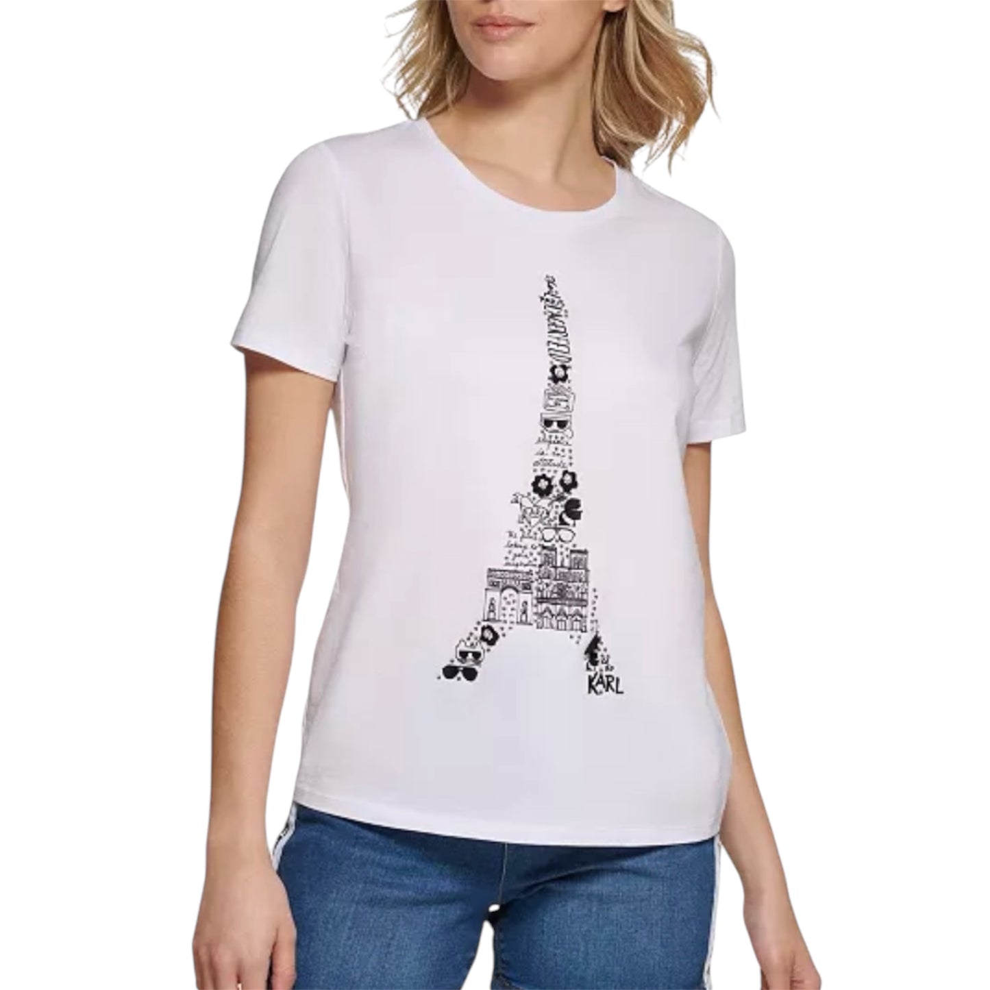 Karl Lagerfeld Women White T-shirt