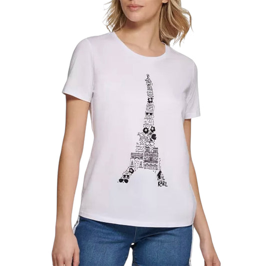 Karl Lagerfeld Women White T-shirt
