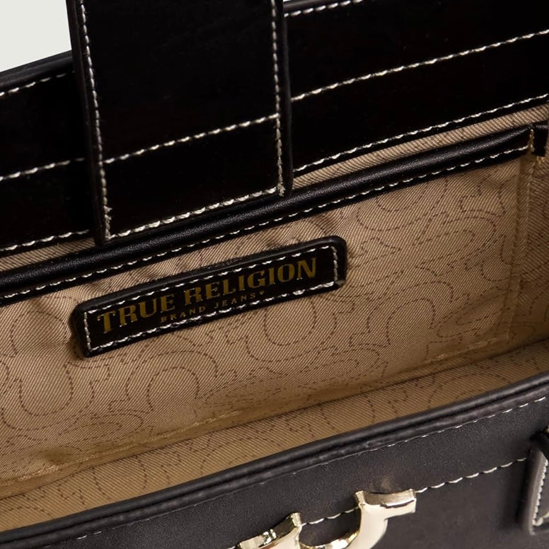 True Religion Medium Black Tote Bag