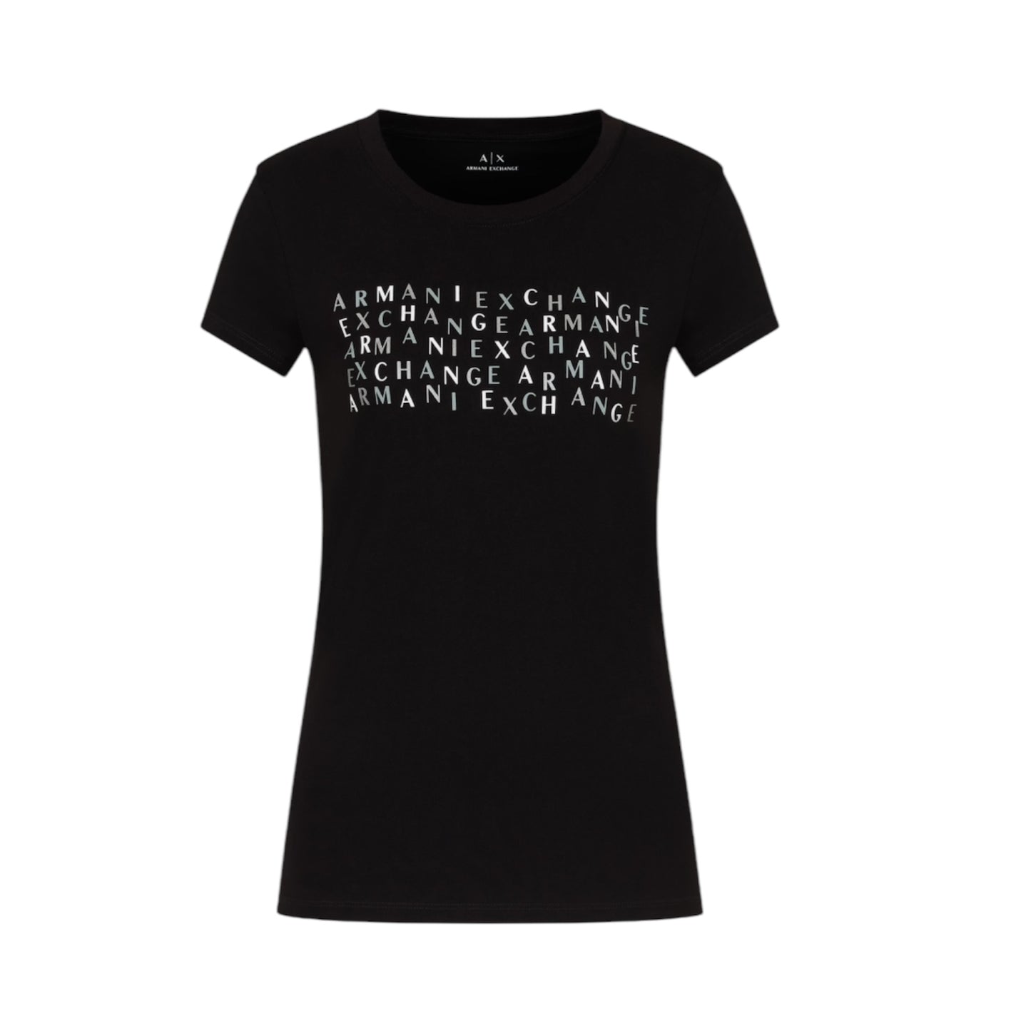 A|X Women Slim Fit Black T-shirt