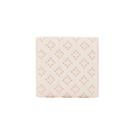 A|X OFF WHITE STUDDED MINI WALLET