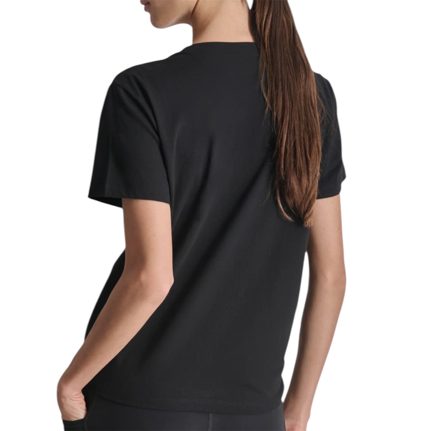 DKNY WOMEN BLACK T-SHIRT