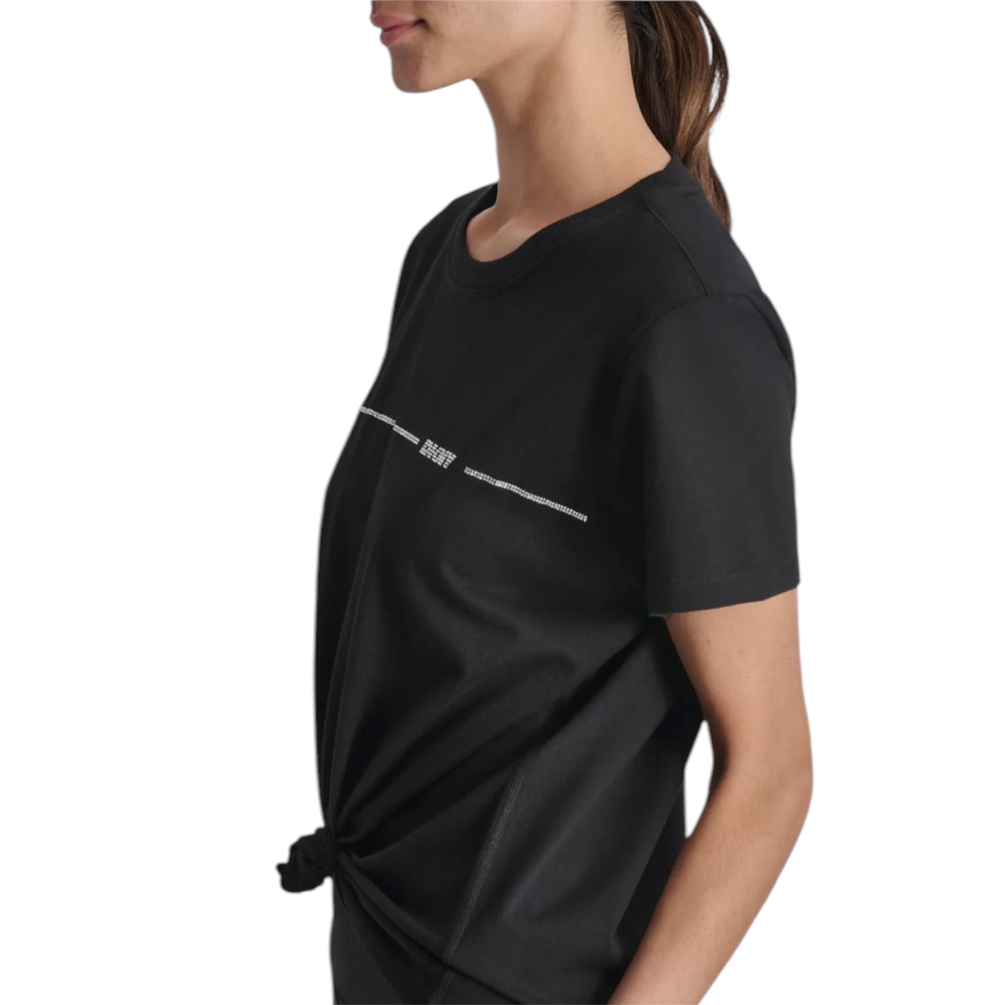 DKNY WOMEN BLACK T-SHIRT