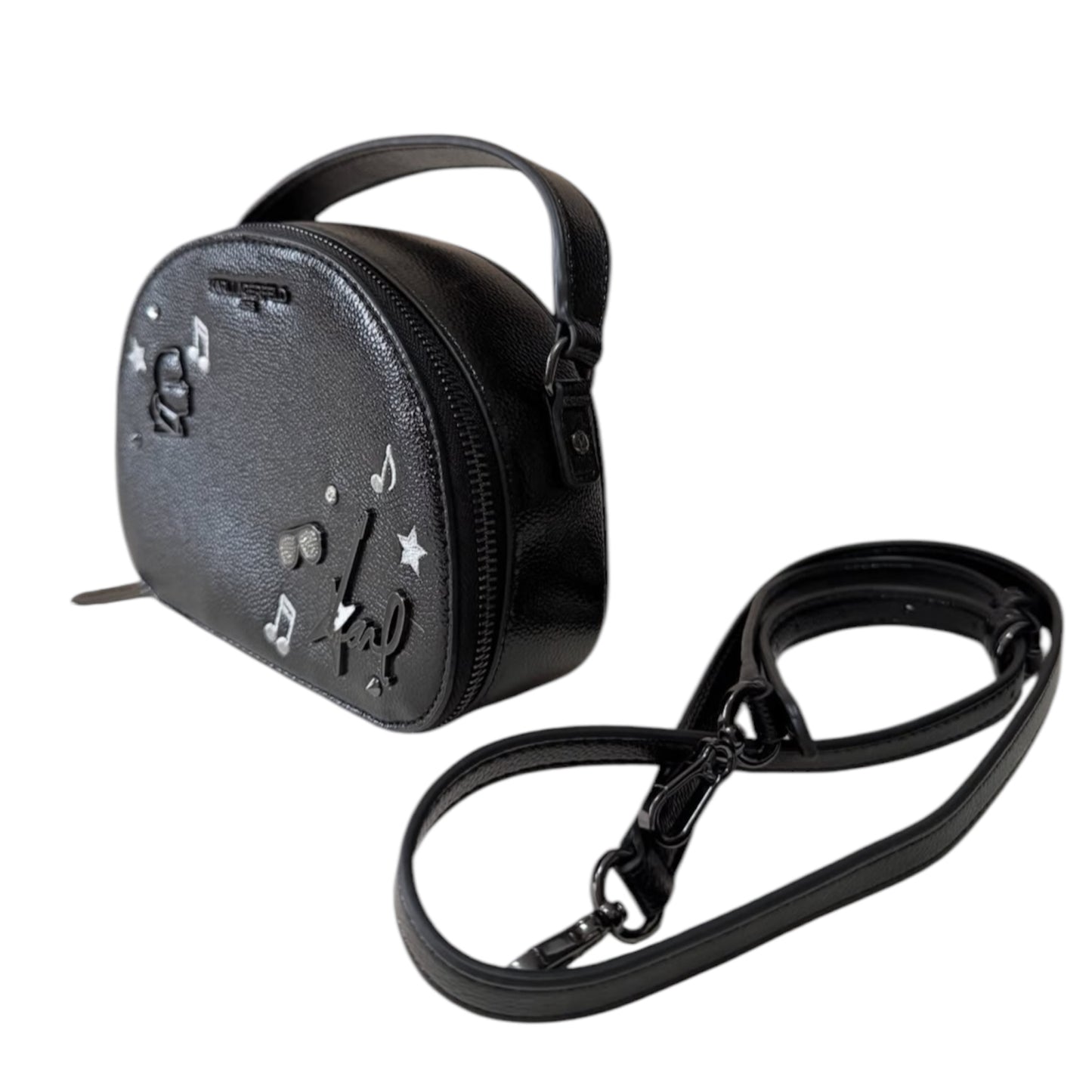 Karl Lagerfeld Maybelle Women's Zip Around Crossbody Black Bag