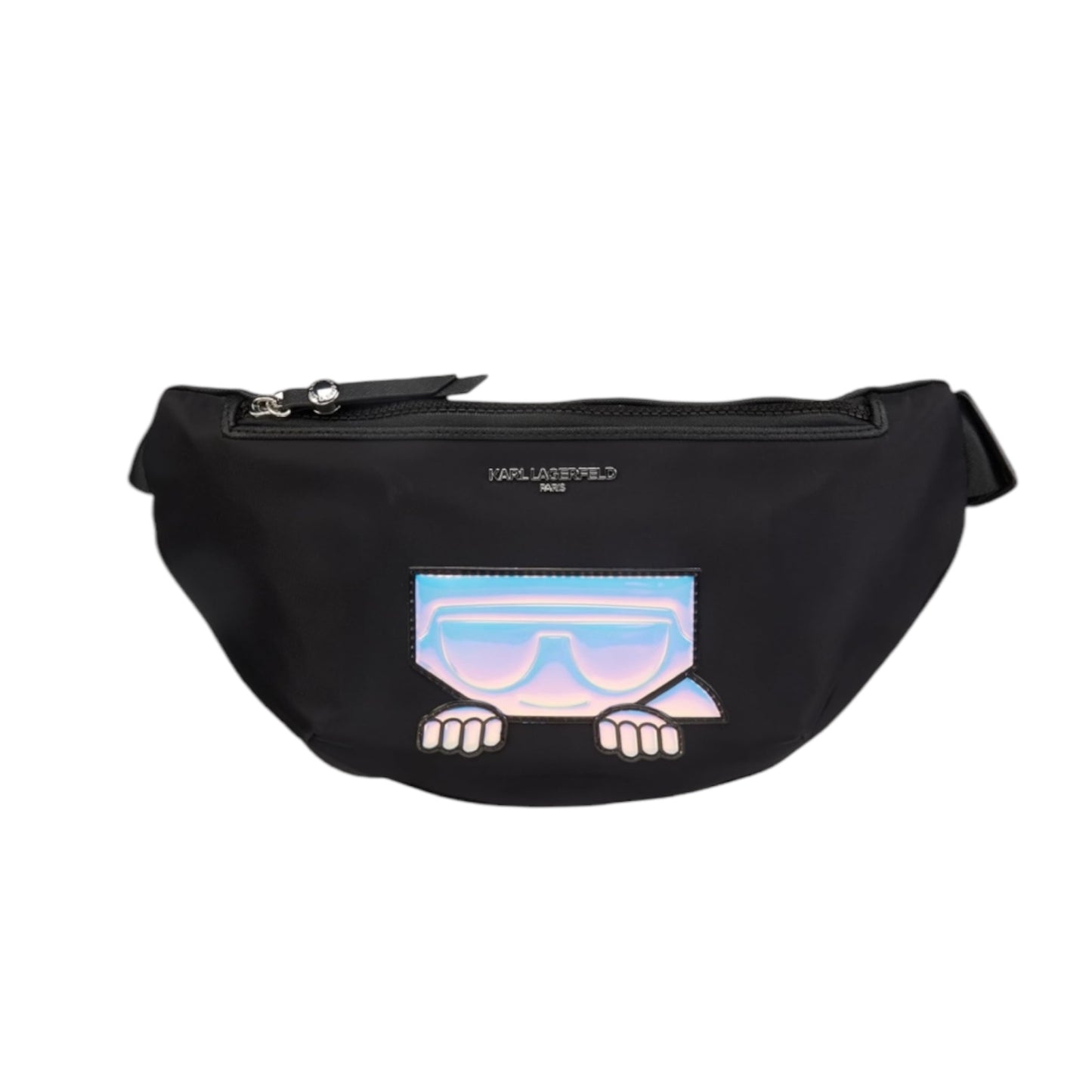 KARL LAGERFELD REFLECTED LOGO BELT BAG