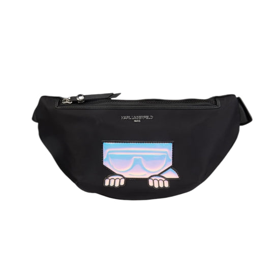 KARL LAGERFELD REFLECTED LOGO BELT BAG