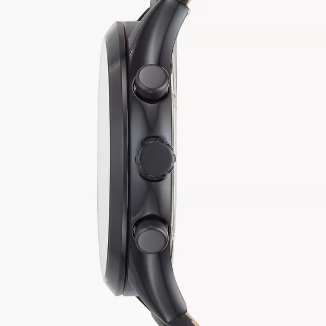 Fossil Men Fen-more Black Leather Watch