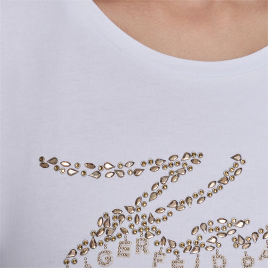 Karl Lagerfeld Embellished Script T-Shirt