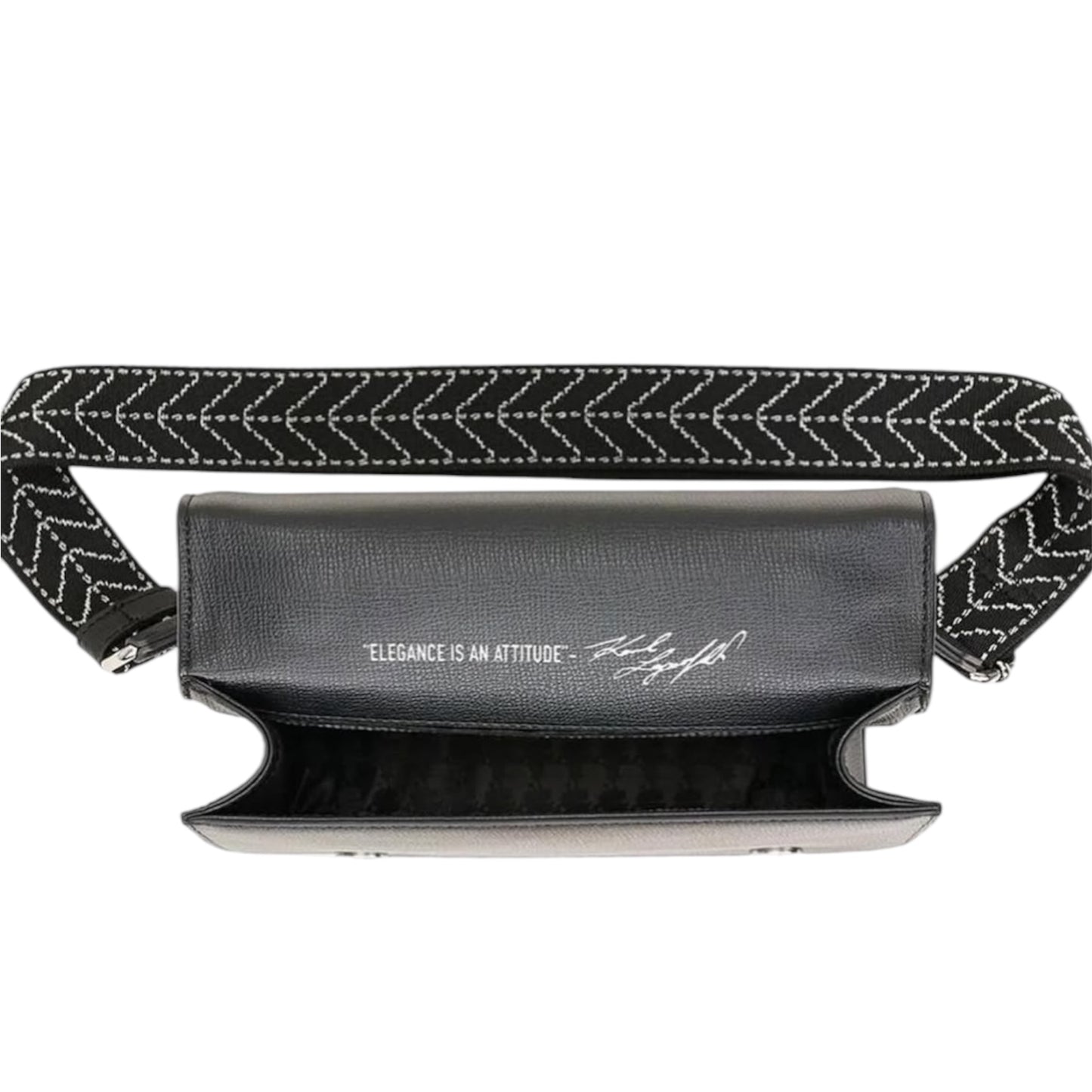 Karl Lagerfeld Two Tone Logo Satchel -Cross Body Bag