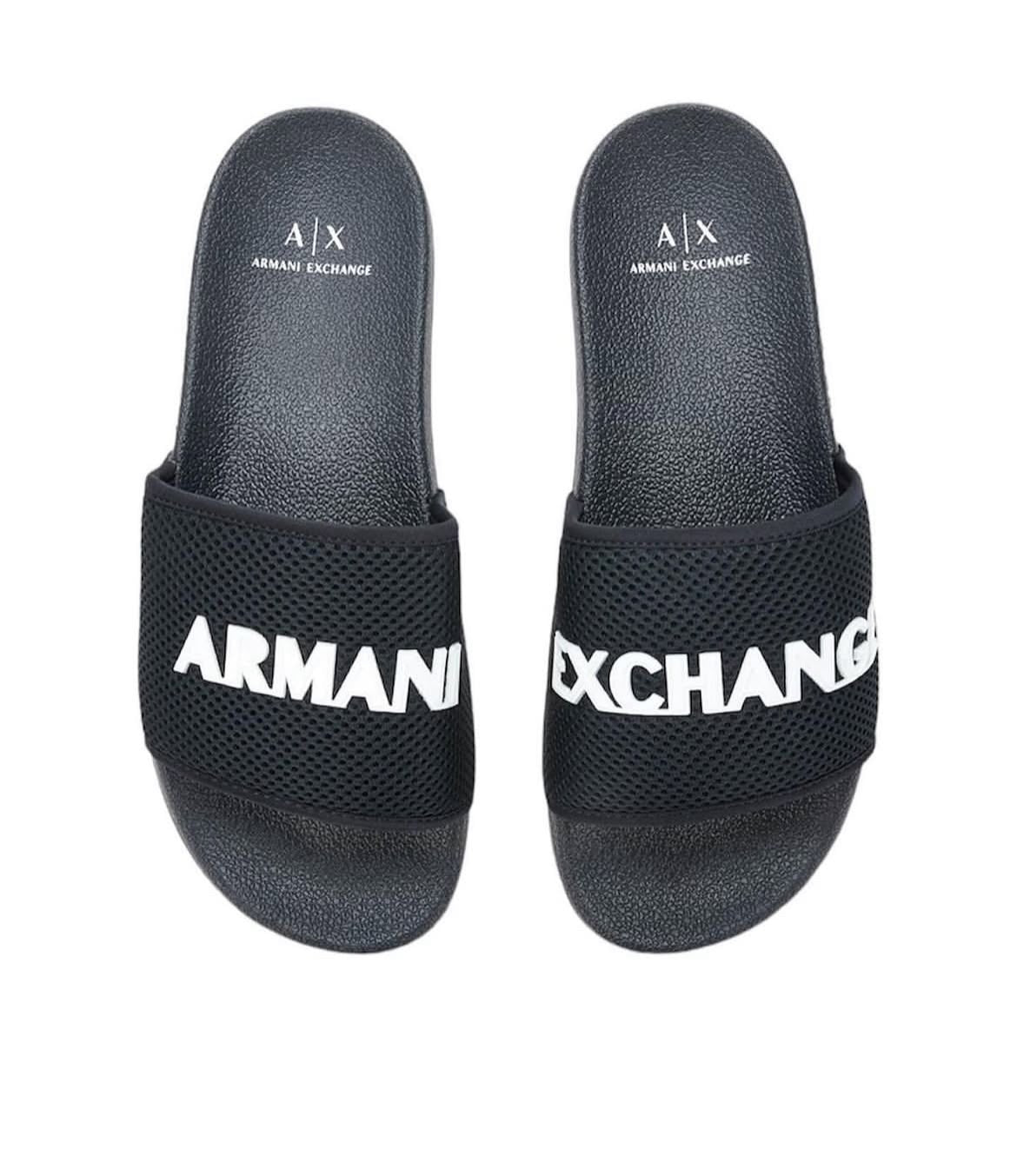 Armani Exchange Navy Slide