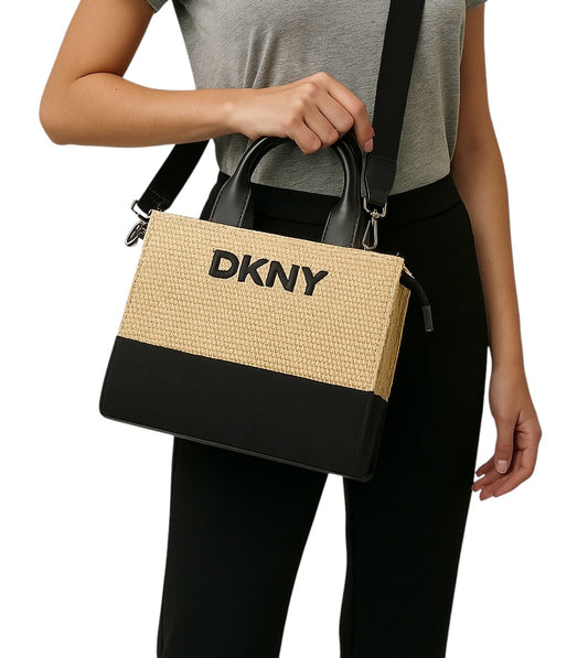 DKNY KHUS BAG WITH STITCHED LOGO