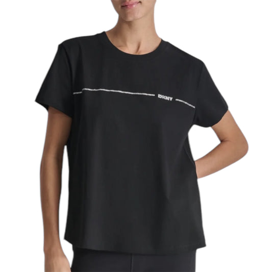 DKNY WOMEN BLACK T-SHIRT